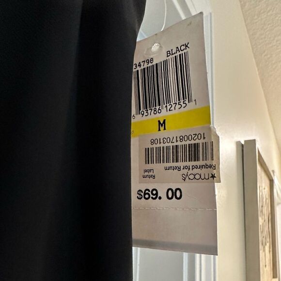 MSK black skirt beaded long size medium NWT - Picture 6 of 6